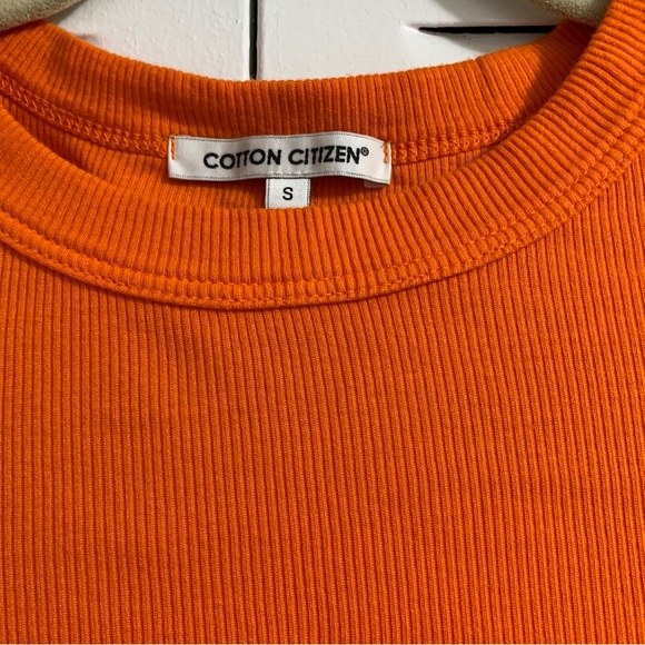 Cotton Citizen The Verona Crop Shirt Orange Size Small - Picture 7 of 10